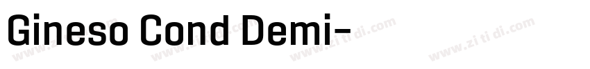 Gineso Cond Demi字体转换